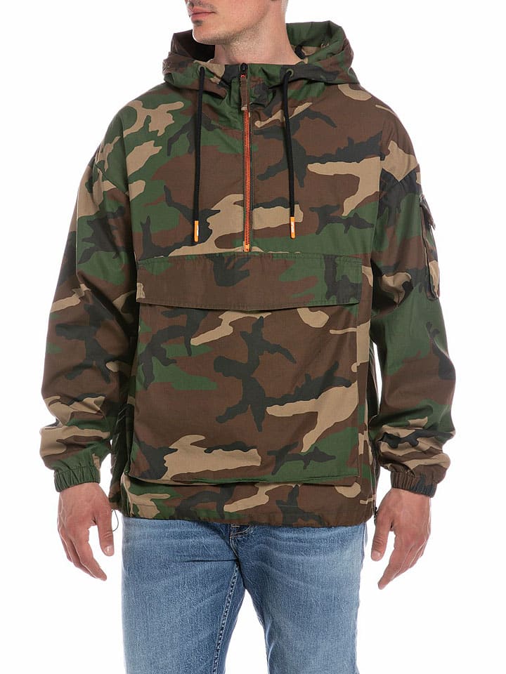 Übergangsjacke in Braun/ Beige/ Khaki