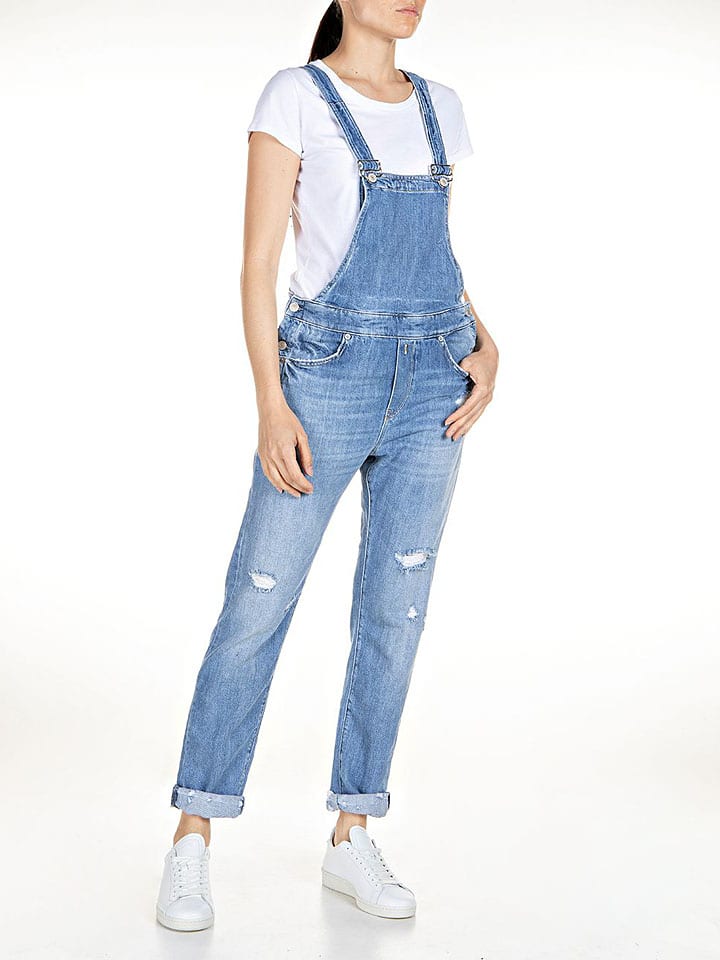Jeanslatzhose in Blau