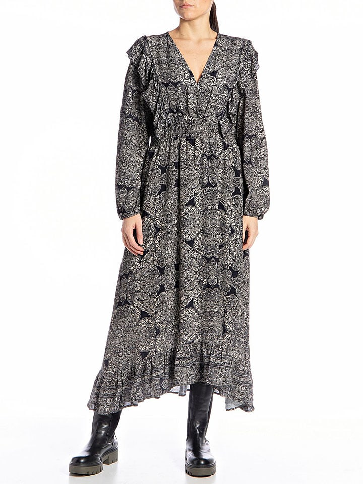 Kleid in Schwarz/ Weiß