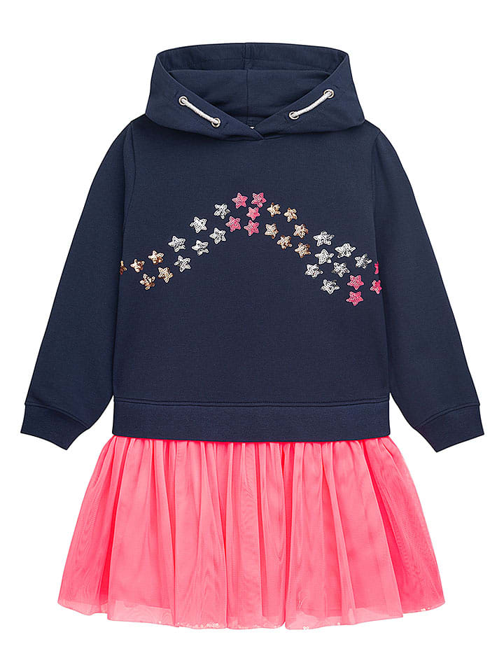 Kleid "Matida" in Dunkelblau/ Rosa