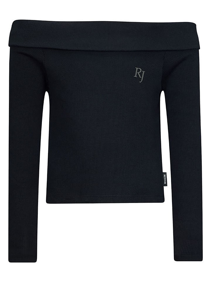 Longsleeve "Lorda" in Schwarz