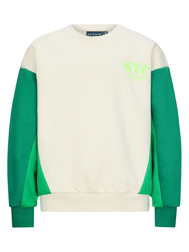 Bluza "Kikki" w kolorze kremowo-zielonym