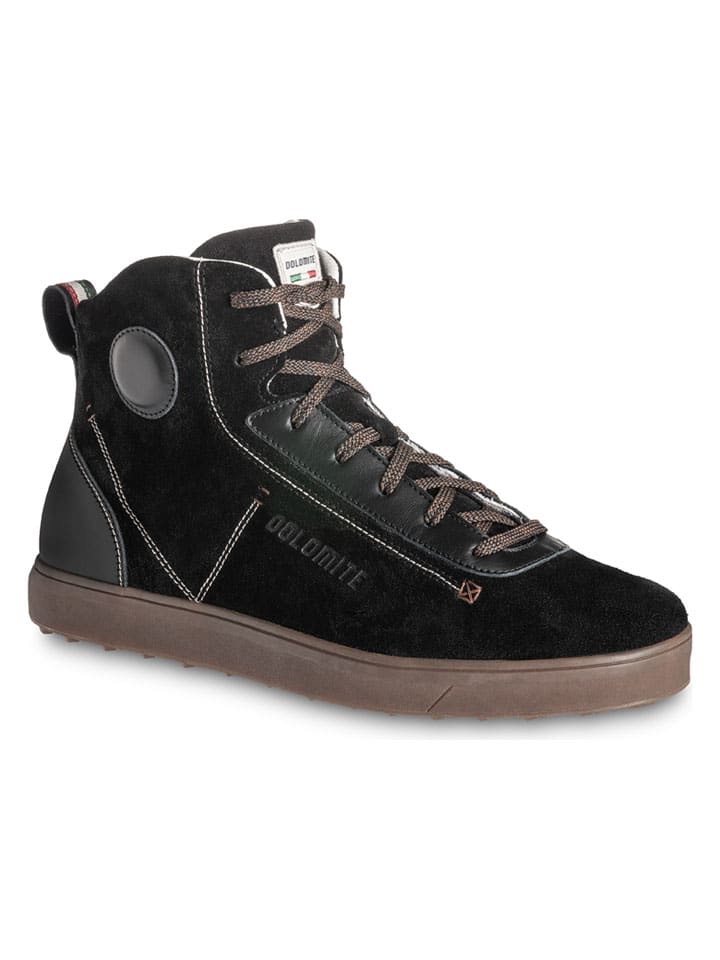 Skórzane sneakersy "Sorapis" w kolorze czarnym