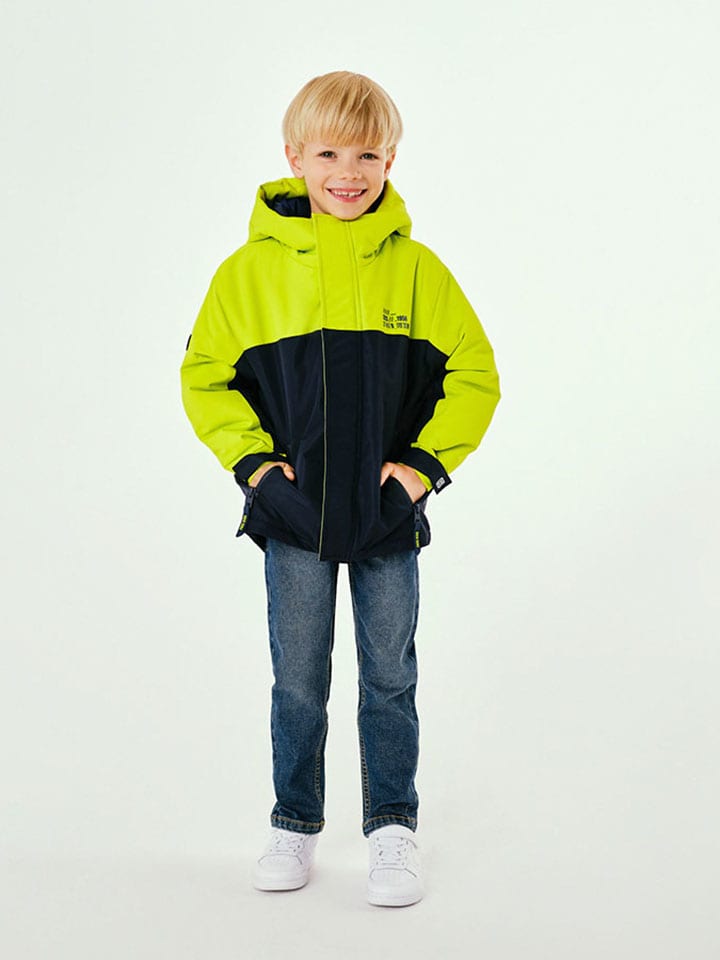 Funktionsjacke in Gelb/ Dunkelblau