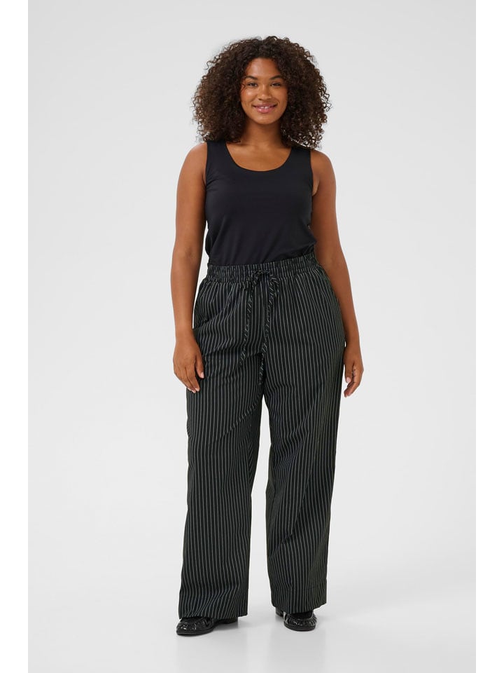 Broek "Eloana" zwart/wit
