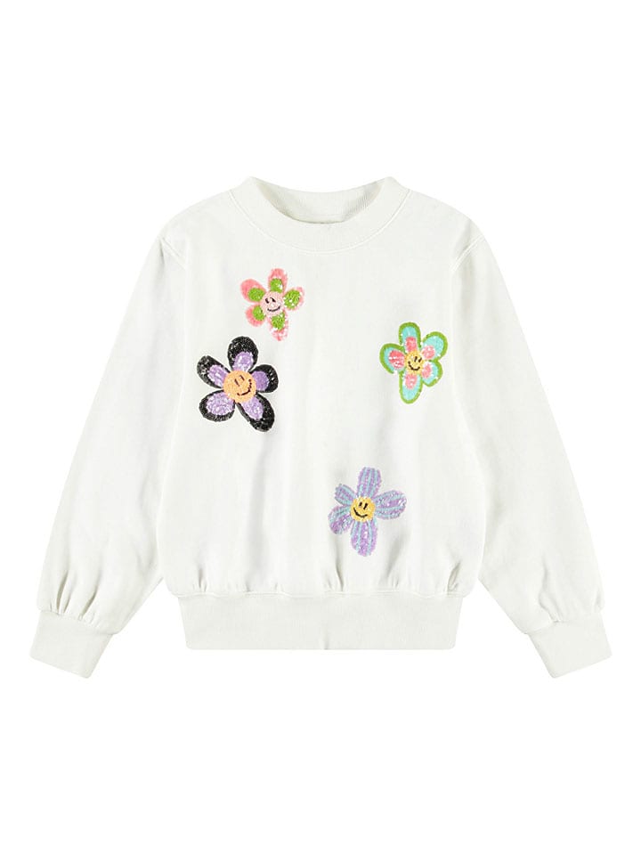 Sweatshirt in Weiß