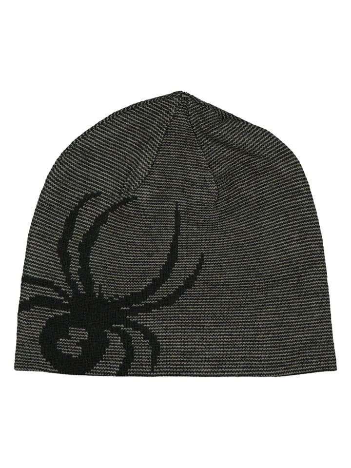 Dwustronna czapka beanie "Innsbruck" w kolorze szaro-czarnym