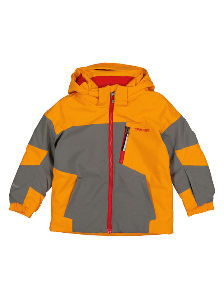 Ski-/ Snowboardjacke "Leader" in Orange/ Grau