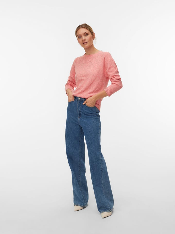 Sweter w kolorze jasnoróżowym