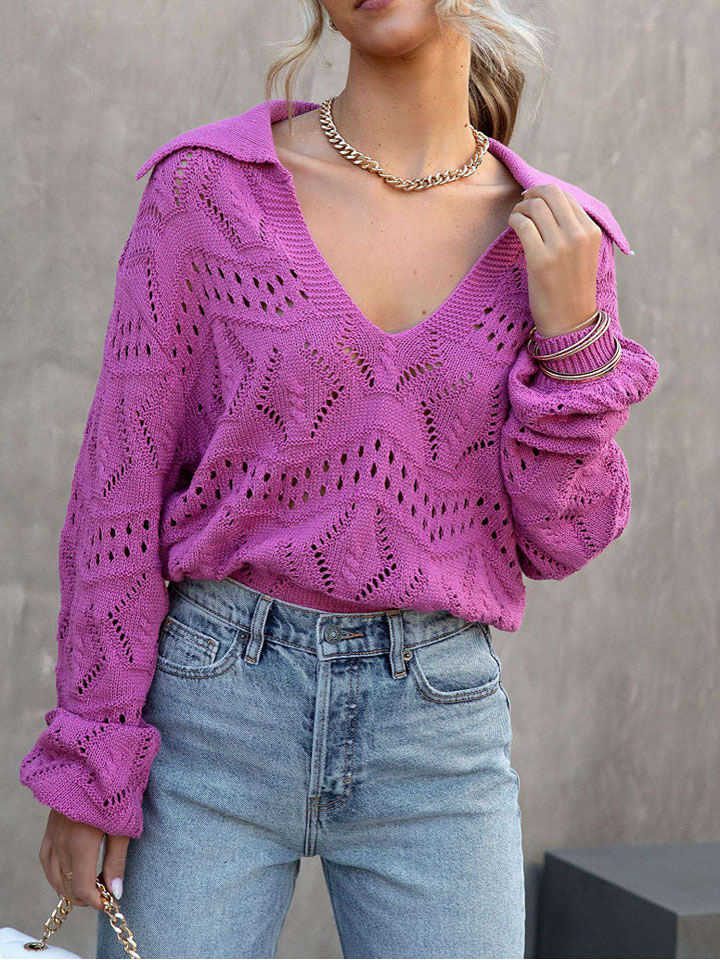 Pullover in Lila