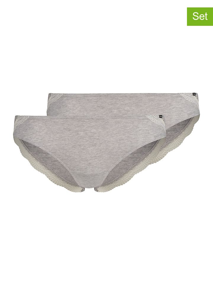2-delige set: slips grijs