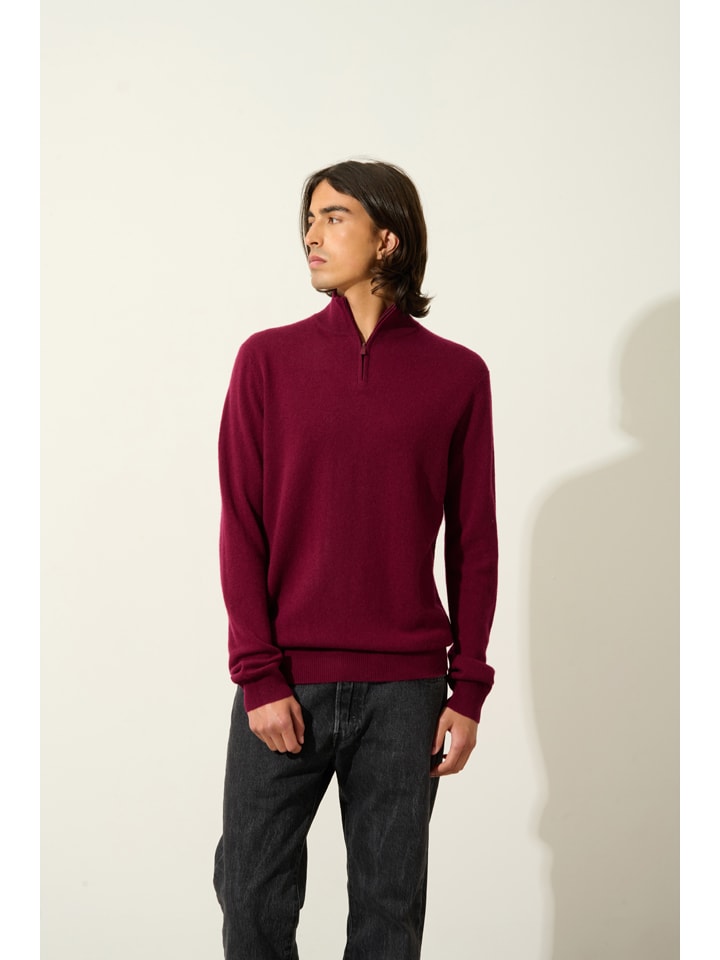 Kaschmir-Pullover "Ambin" Bordeaux