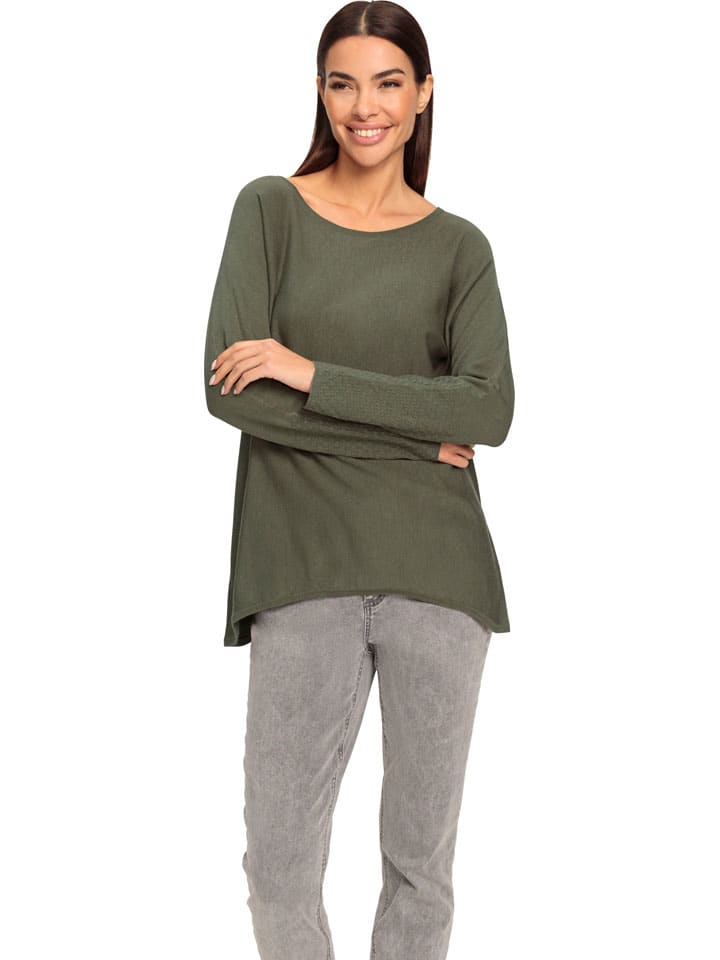 Sweter w kolorze khaki