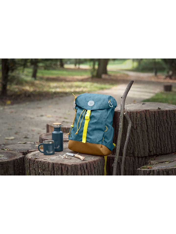 Rucksack "Adventure" in Blau - (L)25,5 x (B)13,5 x (H)38 cm