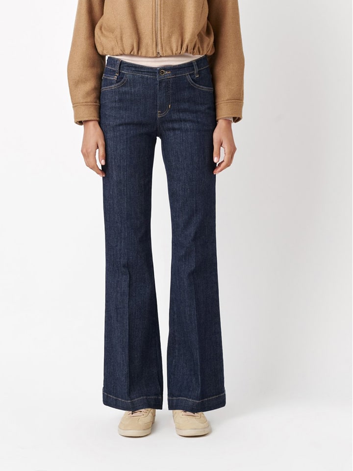 Spijkerbroek - bootcut fit - donkerblauw