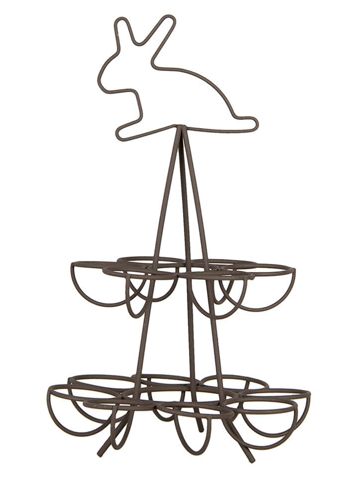 Eierhalter in Braun - (H)28 x Ø 17 cm