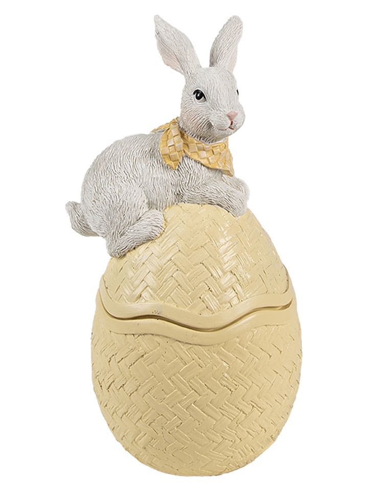 Dekoschale in Gelb - (B)11 x (H)20 x (T)10 cm