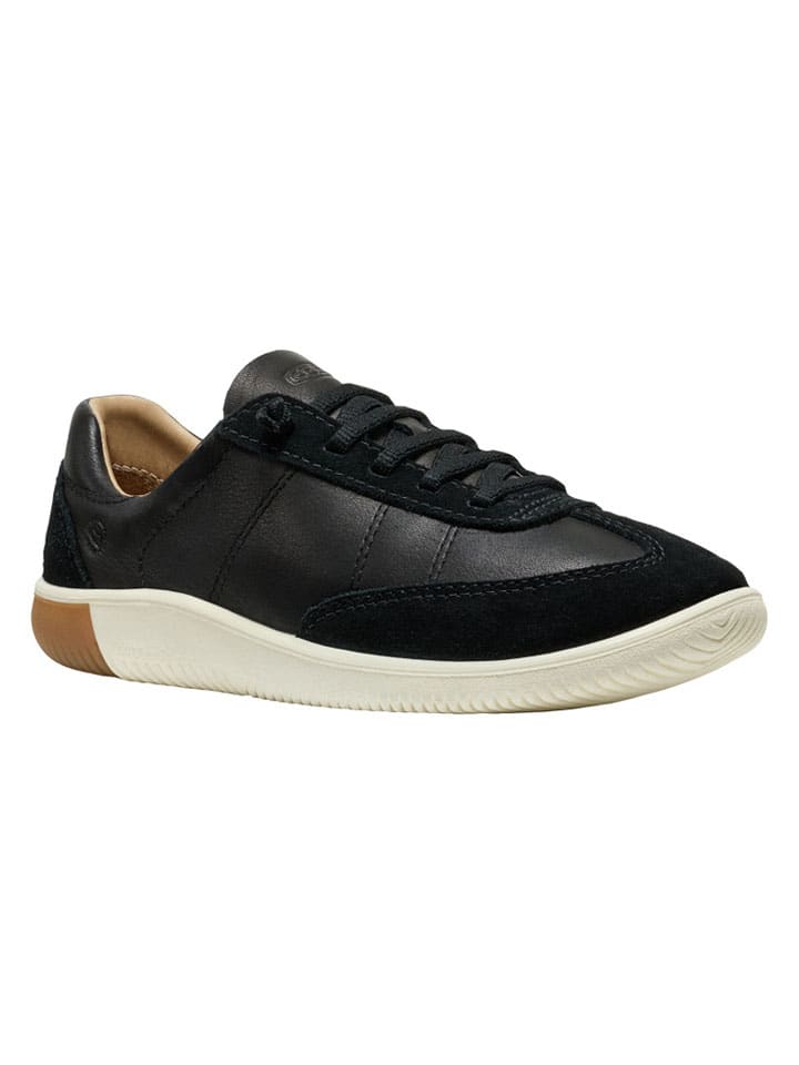 Skórzane sneakersy "KNX T-TOE" w kolorze czarnym