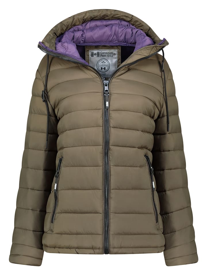 Kurtka pikowana "Azuleak" w kolorze khaki