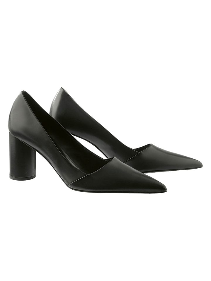 Leren pumps "Isabella" zwart