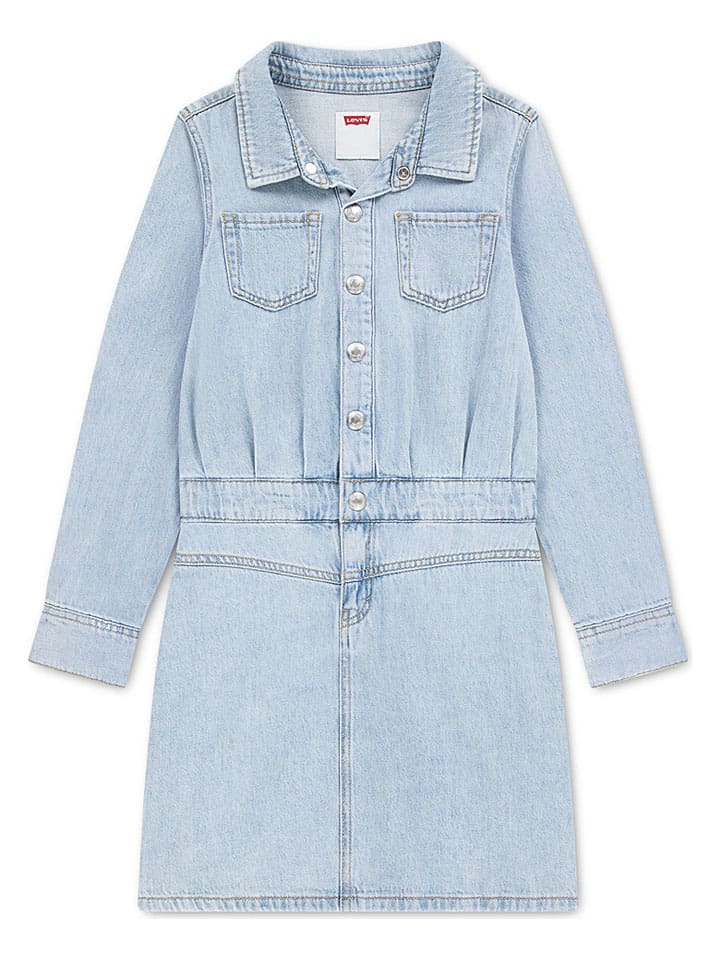 Jeanskleid in Hellblau