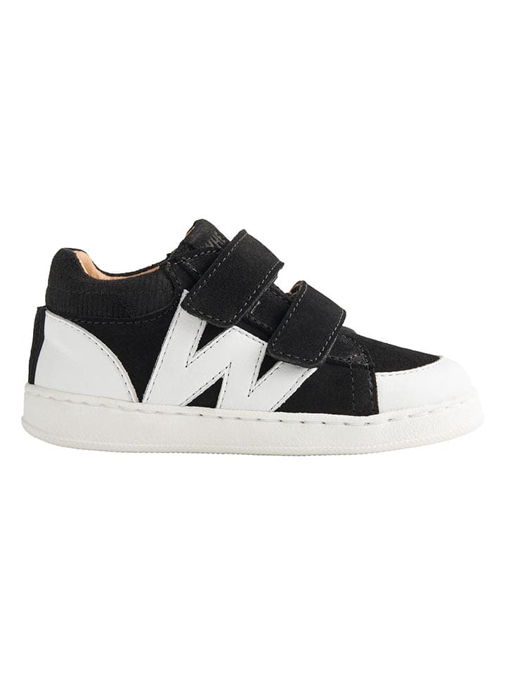 Leren sneakers "Walther" zwart