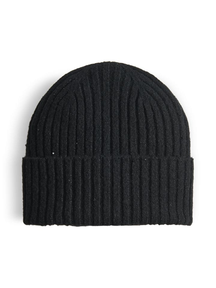 Czapka beanie "Bistella" w kolorze czarnym