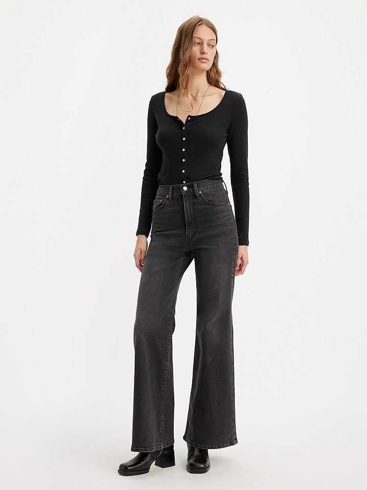 Spijkerbroek - comfort fit - zwart