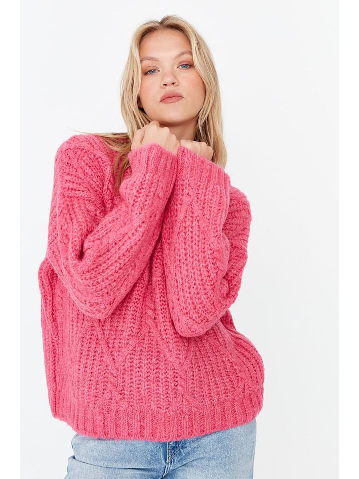 Sweter w kolorze różowym