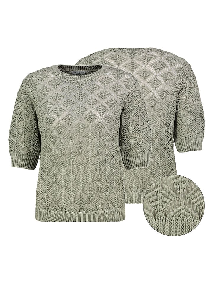 Sweter w kolorze zielonym