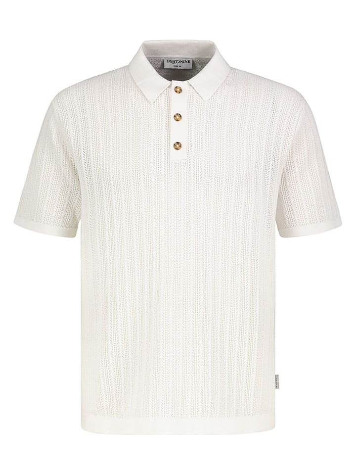 Koszulka polo w kolorze kremowym