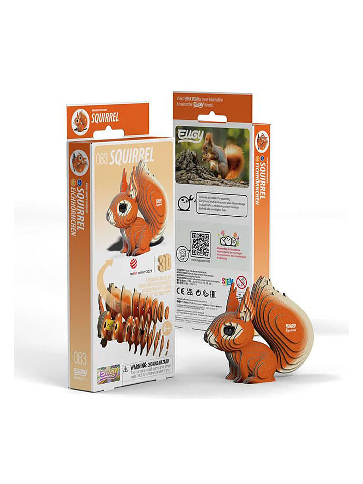 3D-Bastelset "Eichhörnchen" - ab 6 Jahren