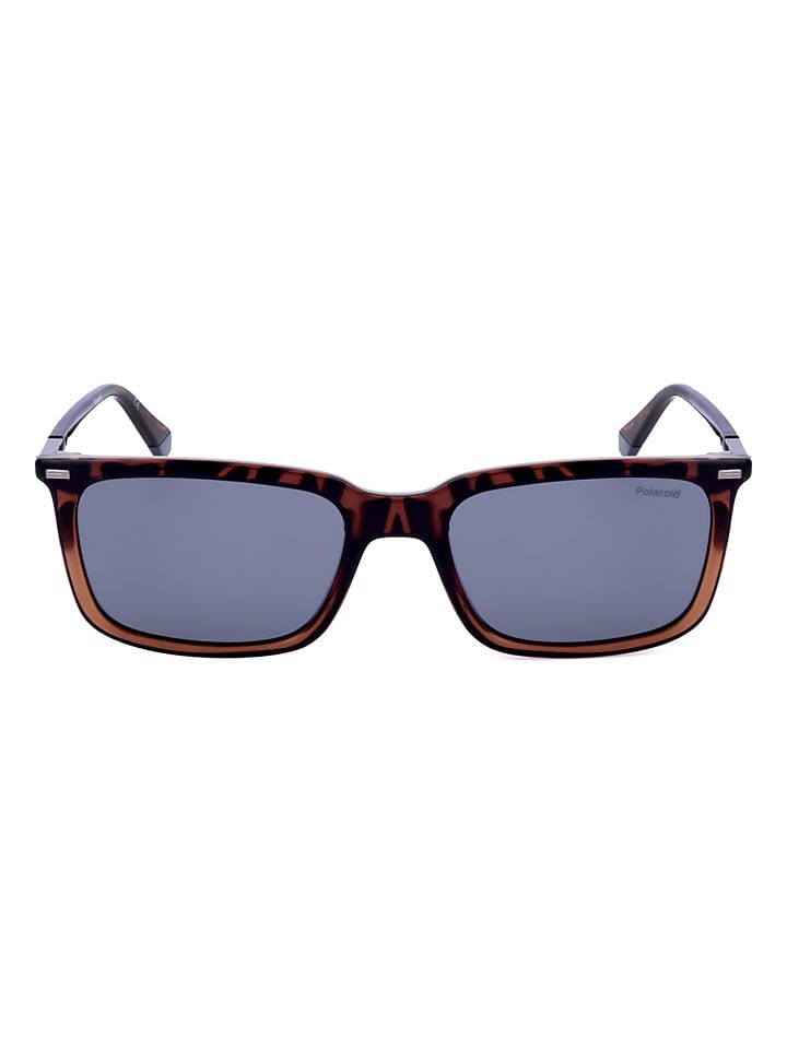 Herren-Sonnenbrille in Braun/Dunkelblau