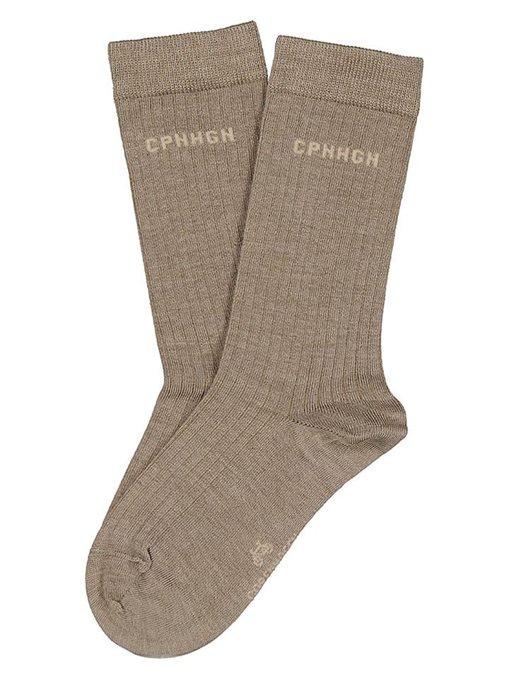 Socken in Hellbraun
