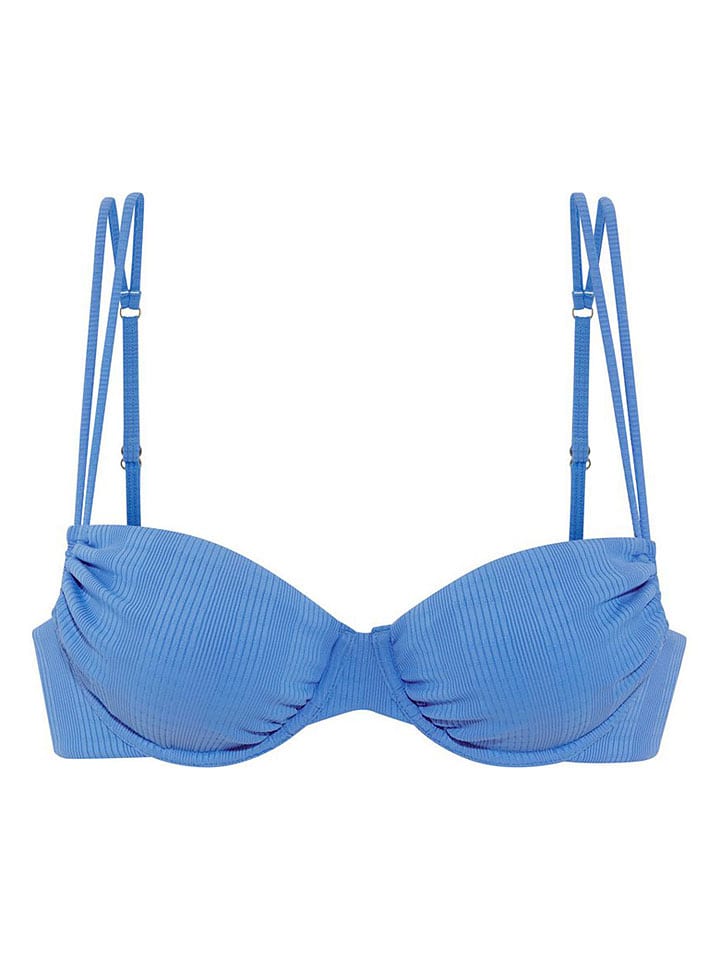 Biustonosz bikini w kolorze błękitnym