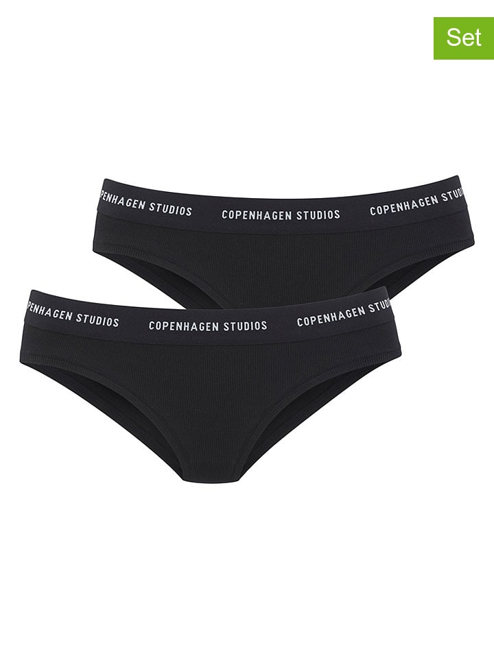 2-delige set: slips zwart