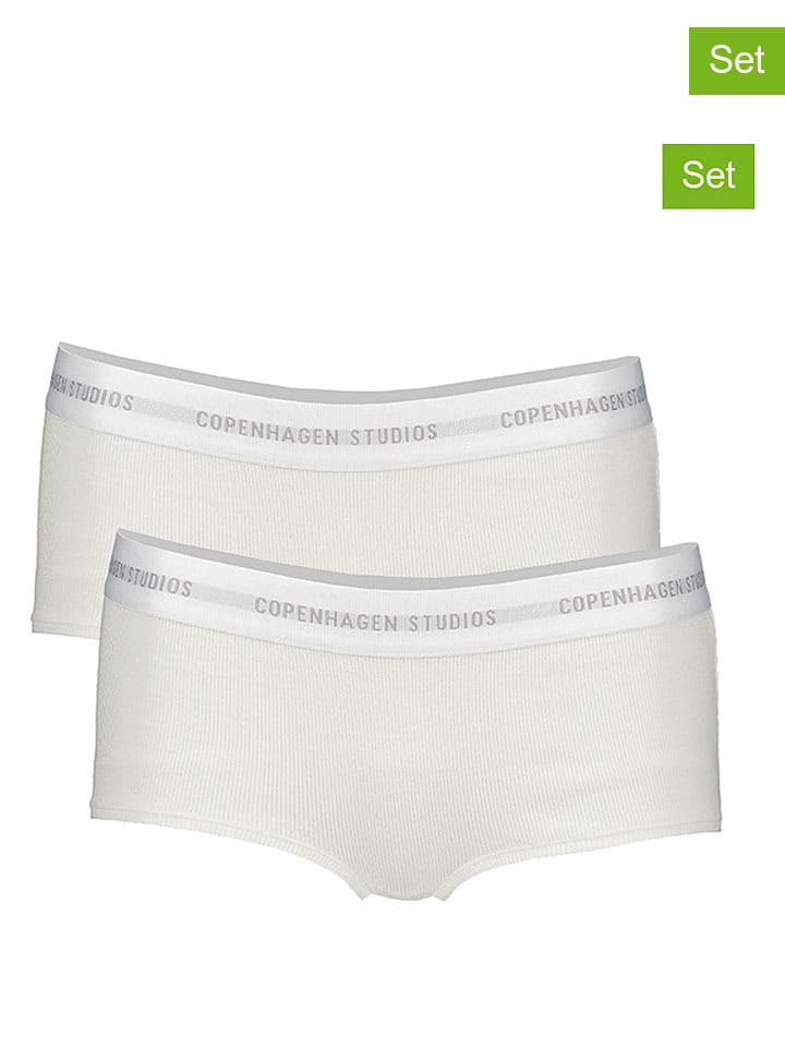 2er-Set: Pantys in Weiß