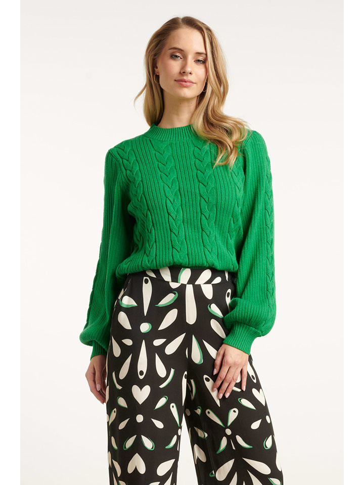 Sweter w kolorze zielonym