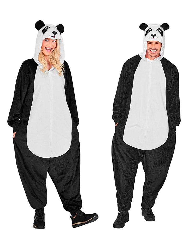 Kombinezon kostiumowy "Panda" w kolorze biało-czarnym
