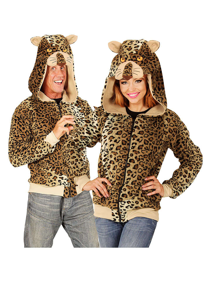 Kostuumjas "Leopard" bruin/beige