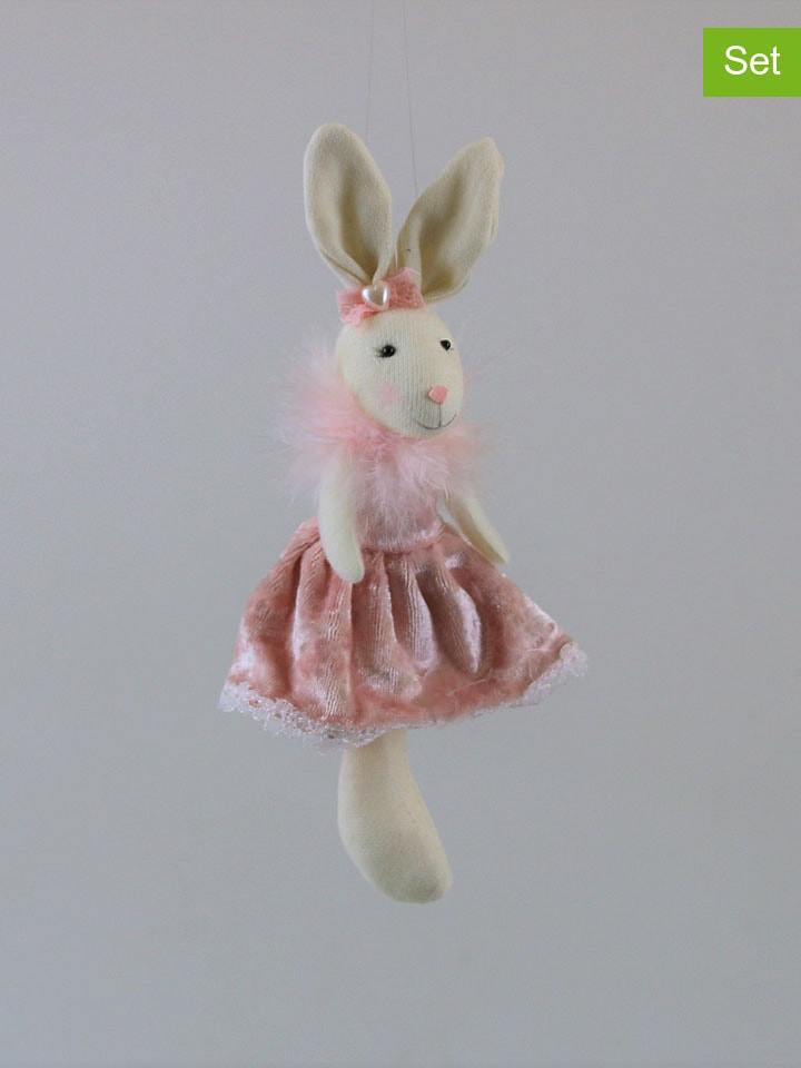 2er-Set: Dekoanhänger "Prinzessin" in Rosa - (H)19 cm