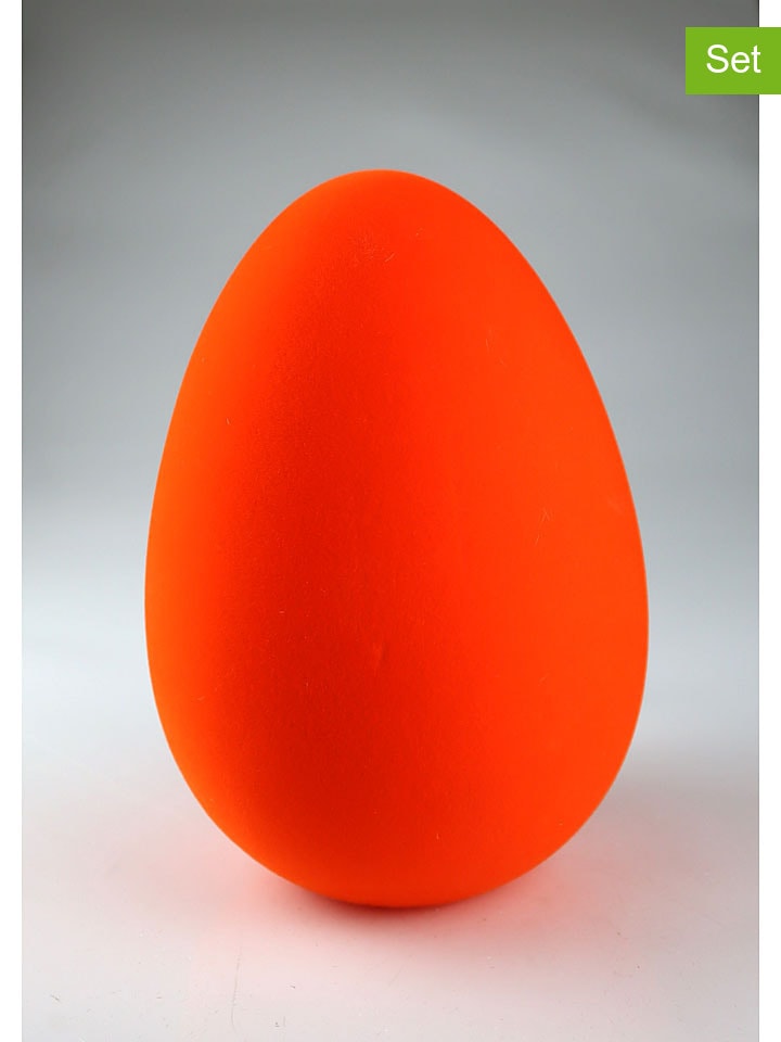 Dekofigur "Ei" in Orange - (H)20 cm 