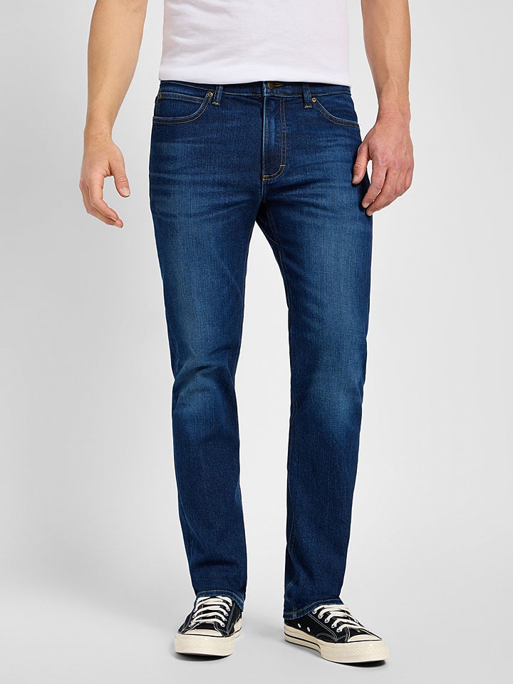 Dżinsy "X Straight" - Regular fit - w kolorze granatowym