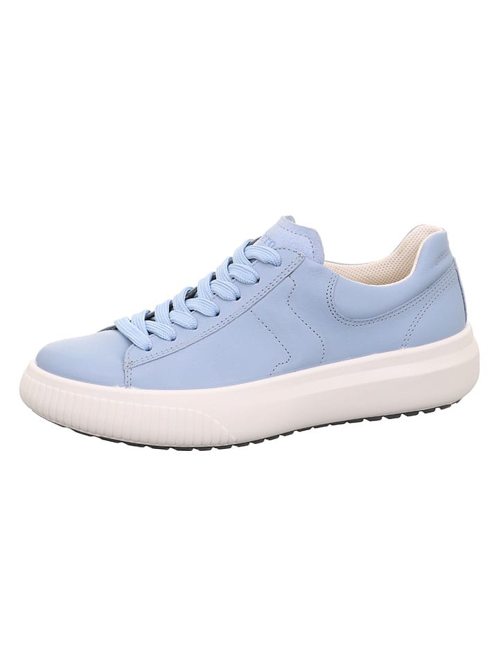 Leder-Sneakers "T4 Jump" in Hellblau