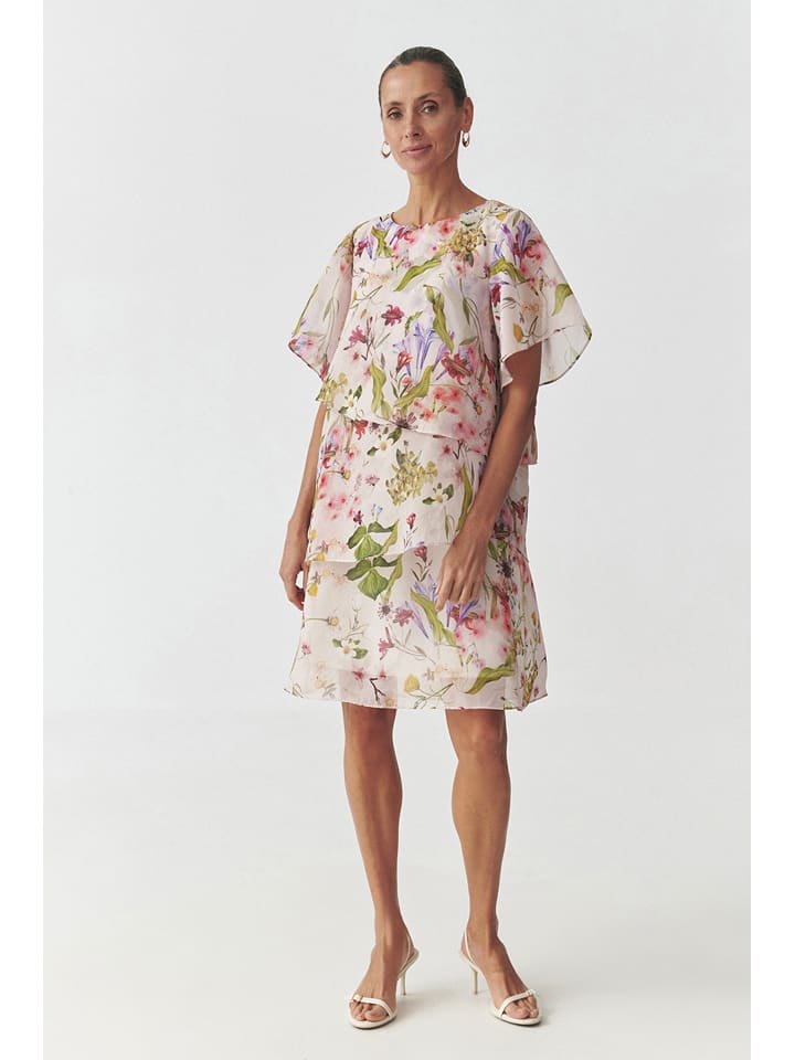 Jurk rosé/groen