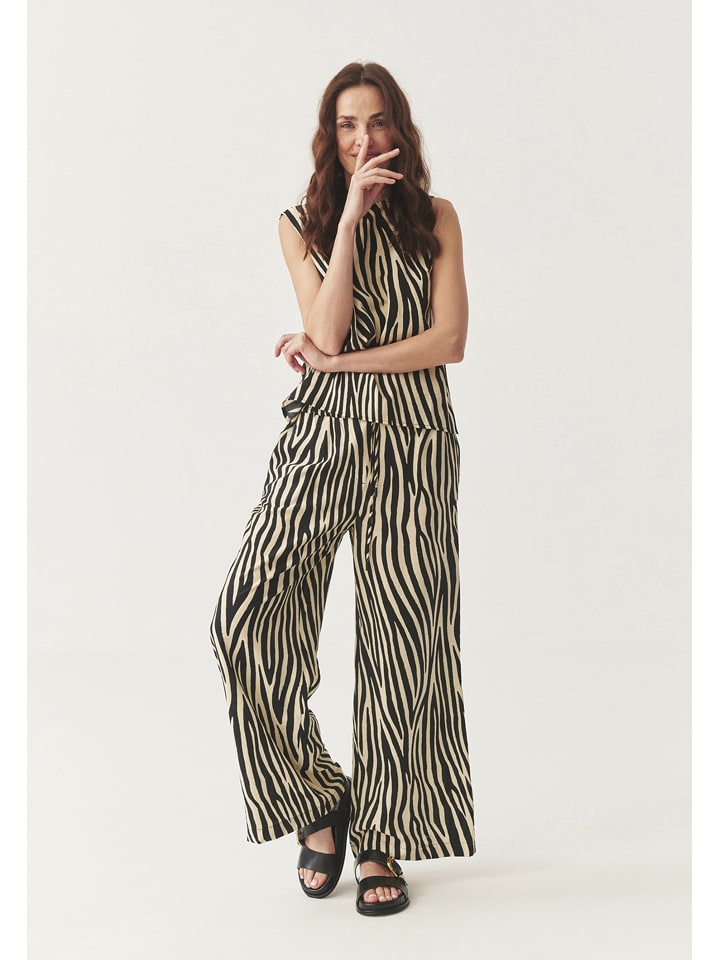 Top in Creme/ Schwarz