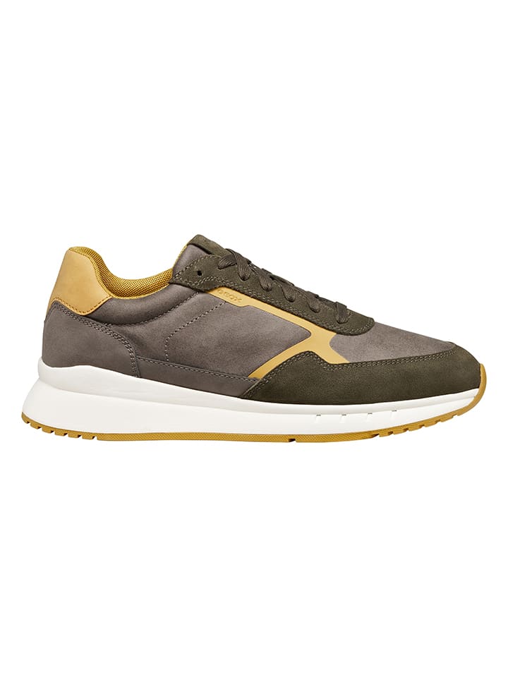 Sneakers "Branthon" kaki/lichtbruin