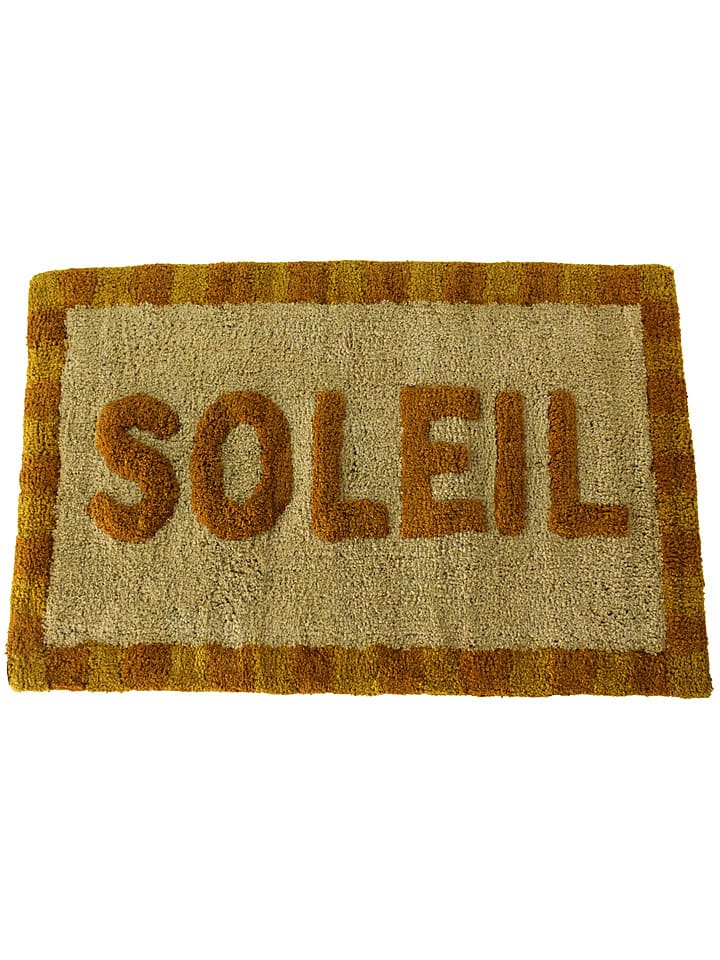 Dywanik łazienkowy "Soleil" w kolorze jasnobrązowo-beżowym - 50 x 80 cm