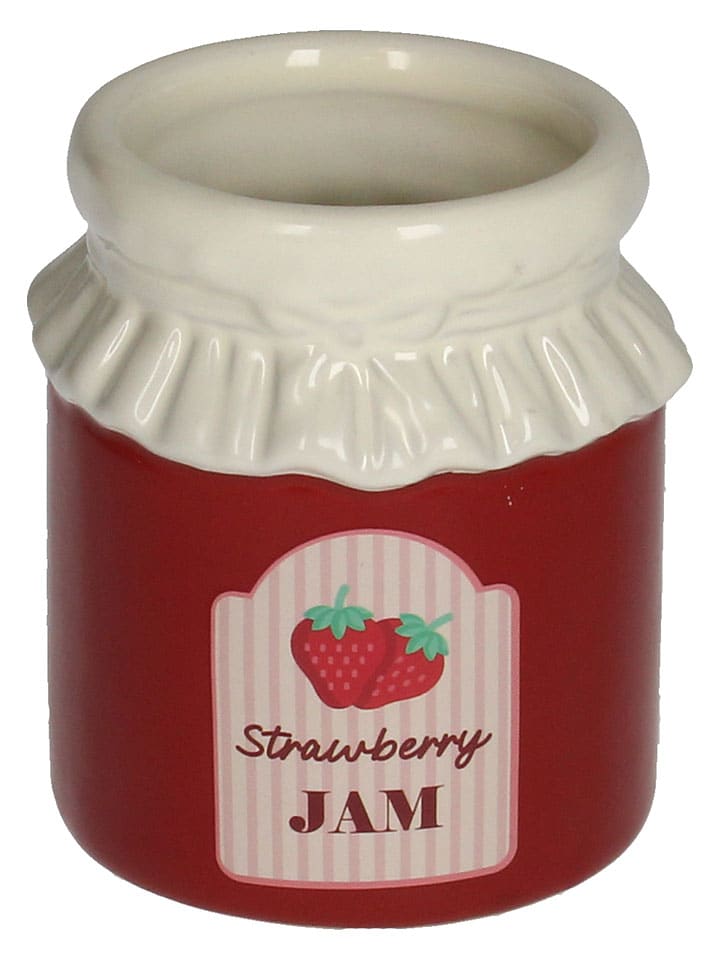Blumentopf ''Strawberry Jam'' in Rot - (H)9,7 cm - Ø 8,5 cm