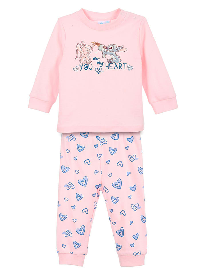 Pyjama "Lilo & Stitch" in Rosa
